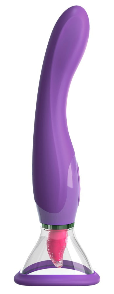 Vibromasseur ventouse et simulateur de langue Fantasy For her