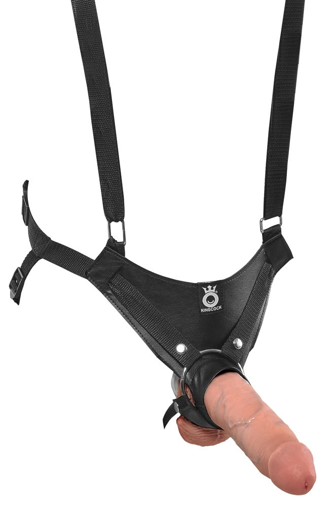 Harnais creux avec jarretelles 25cm King COCK