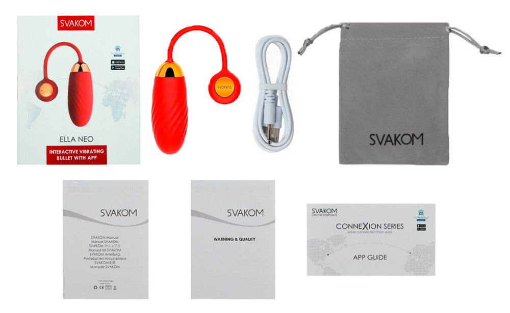 Œuf vibrant Ella Néo SVAKOM rouge