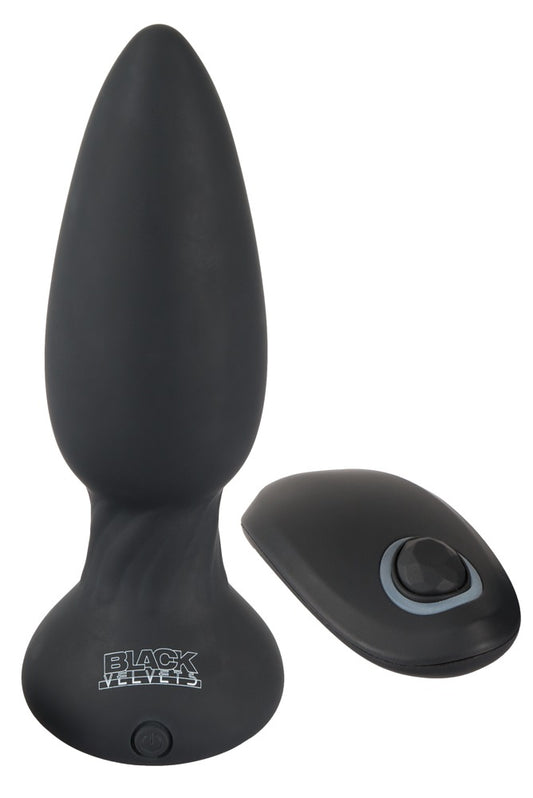 Plug anal rotatif vibrant RC Black Velvets