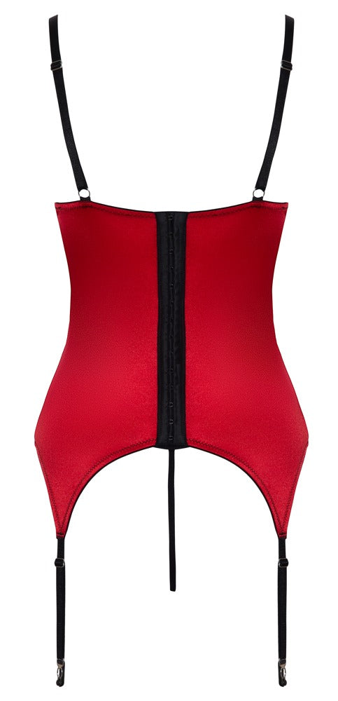 Ensemble porte-jarretelles et string Rouge Cottelli Lingerie