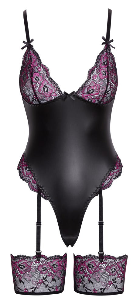 body porte-jarretelles mélange de matière Cottelli Lingerie