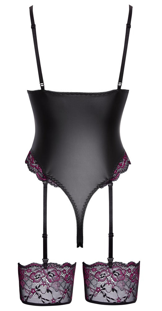 body porte-jarretelles mélange de matière Cottelli Lingerie