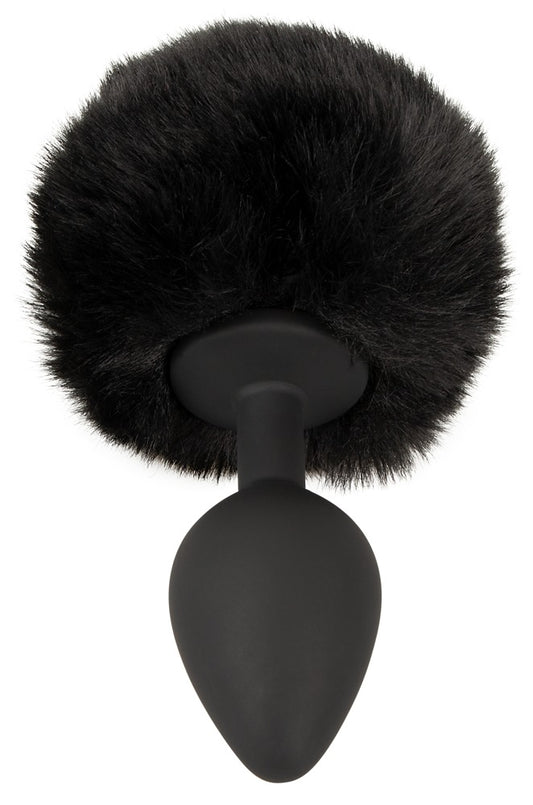 Fluffy tail plug noir M You2Toys
