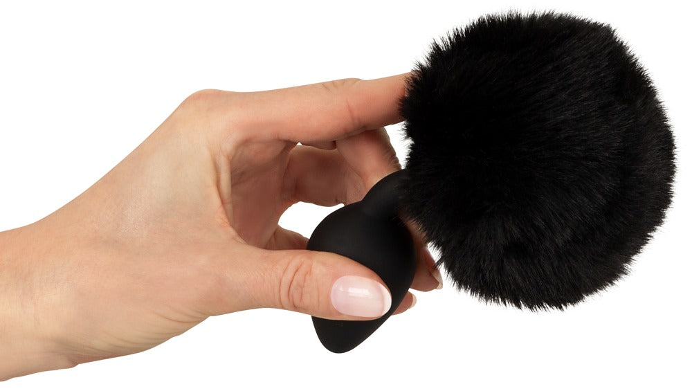 Fluffy tail plug noir M You2Toys