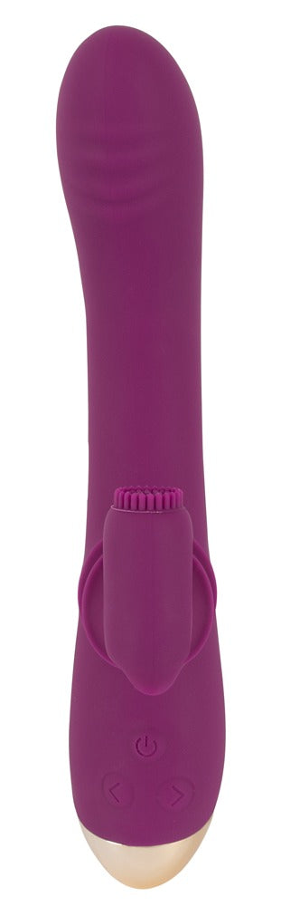Vibromasseur 2 fonctions avec titilleur clitoridien mobile de Javida