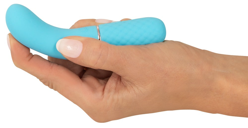 Mini vibromasseur bleu de la 5e génération de Cuties