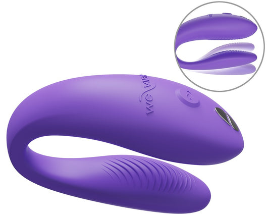 Vibromasseur flexible pour couple Sync Go de We-Vibe violet