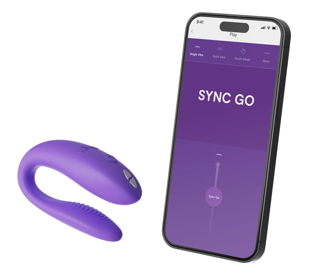 Vibromasseur flexible pour couple Sync Go de We-Vibe violet