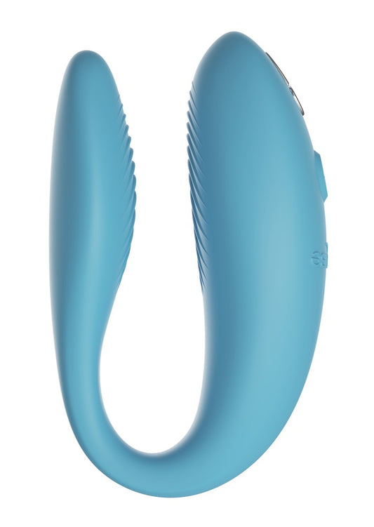 Vibromasseur flexible pour couple Sync Go de We-Vibe turquoise