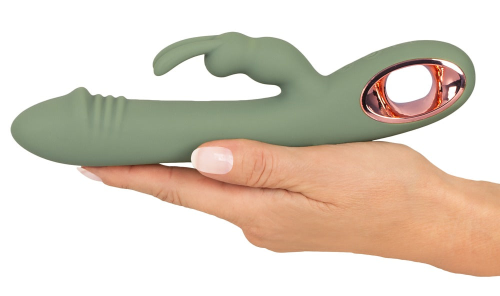 Vibromasseur double Slim Rabbit Olive de You2Toys