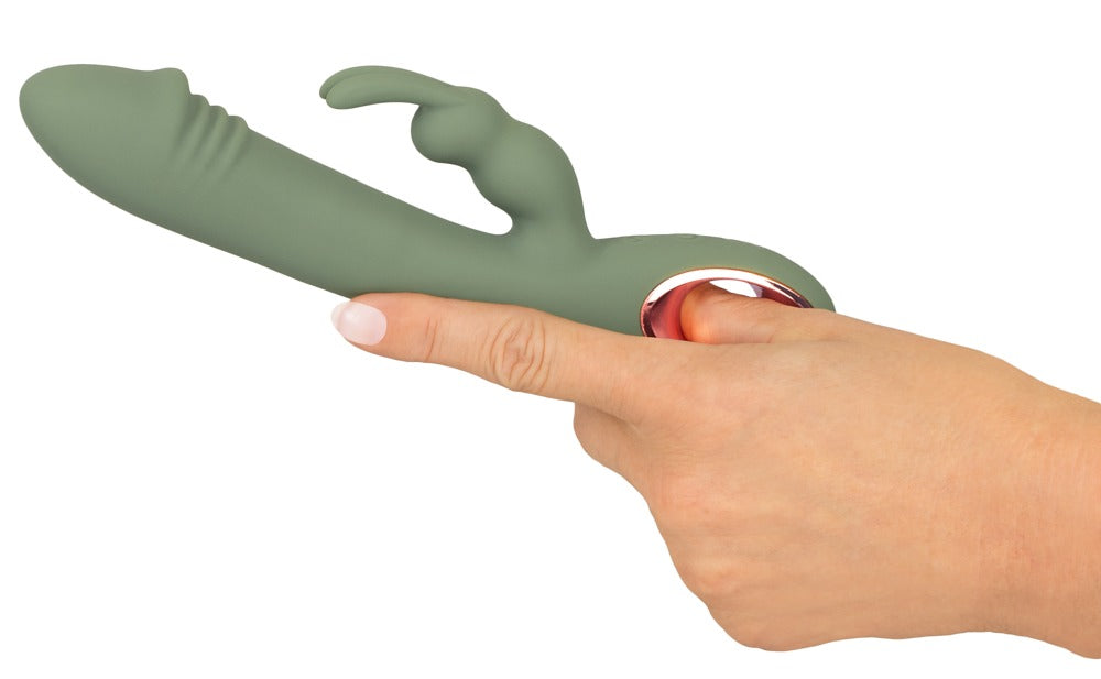 Vibromasseur double Slim Rabbit Olive de You2Toys