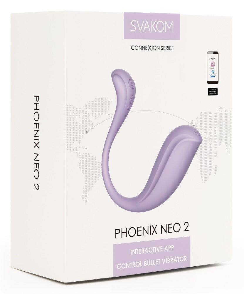 Œuf vibrant Phoenix Neo 2 de SVAKOM violet