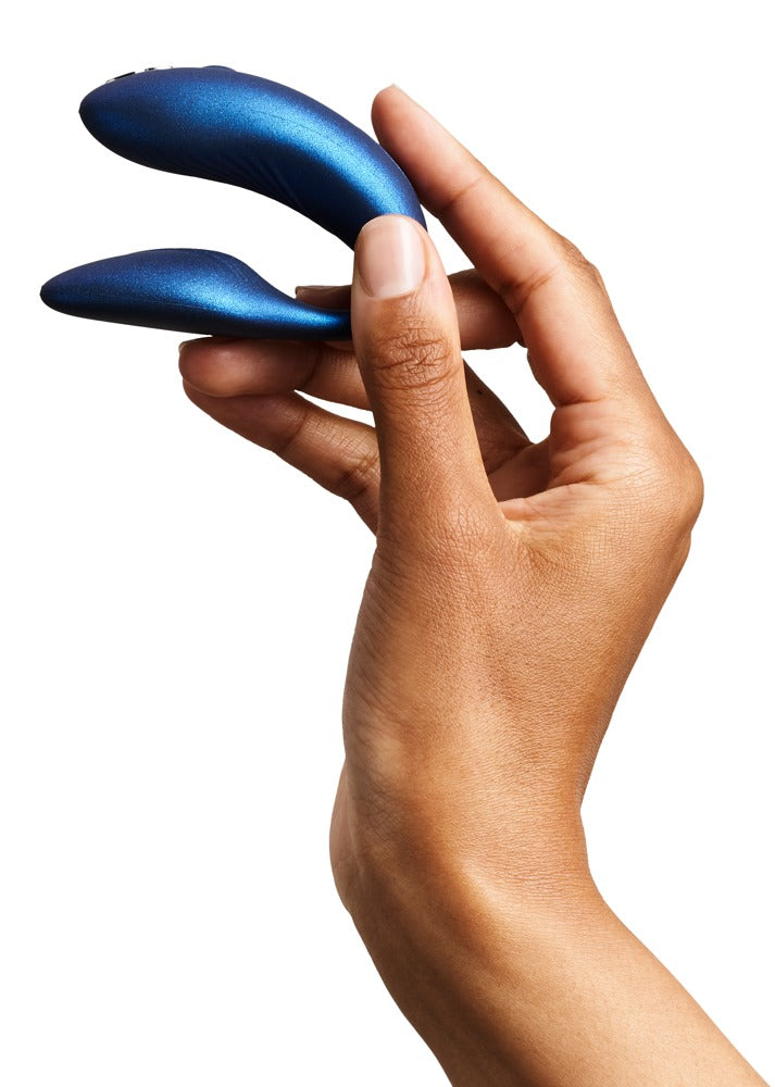 Vibromasseur pour couple à 2 moteurs Chorus de We-Vibe bleu