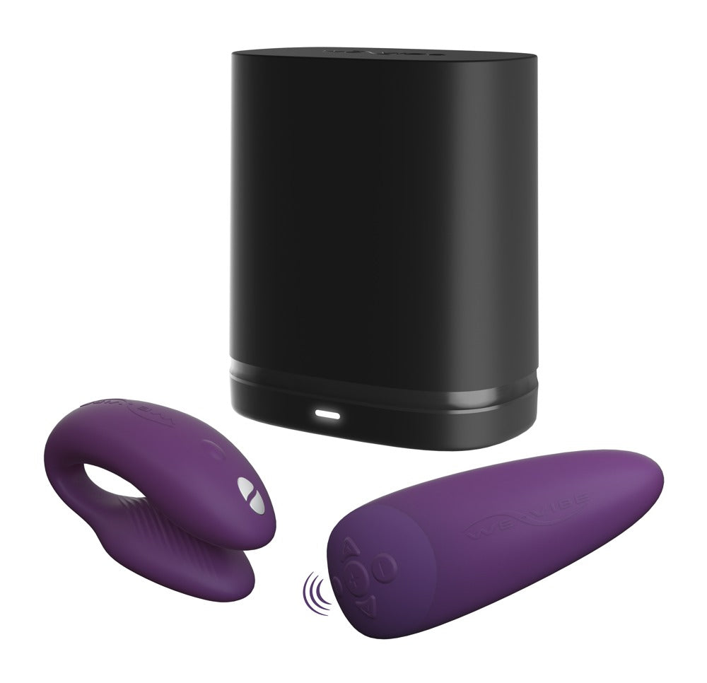 Vibromasseur pour couple à 2 moteurs Chorus de We-Vibe violet