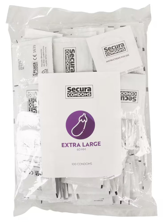 Secura Condoms Extra Large 100pcs