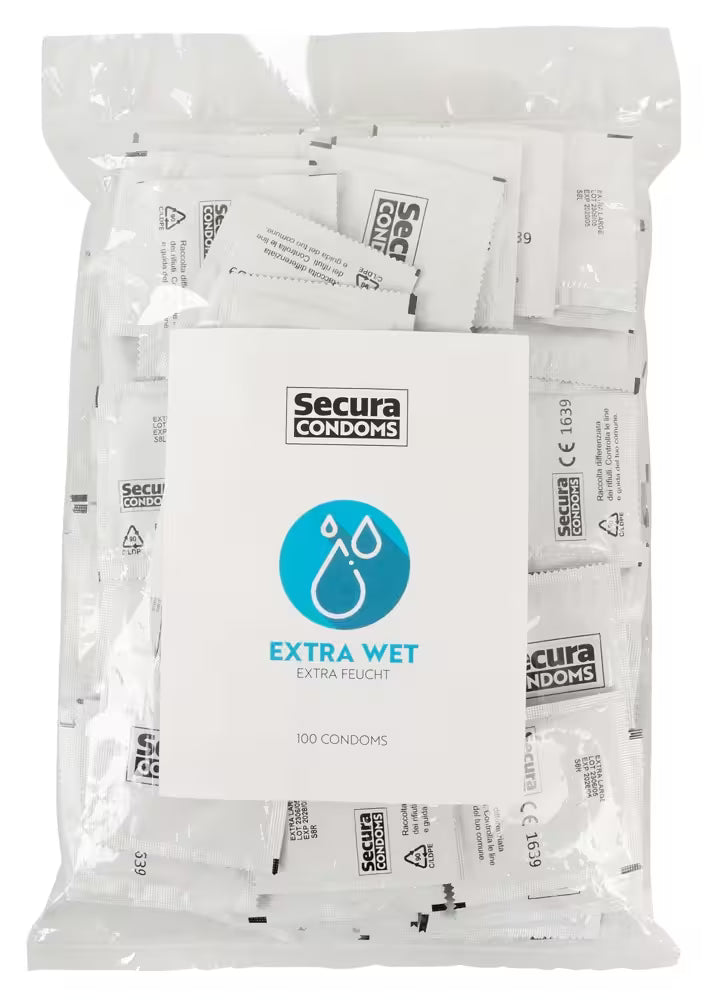 Secura Condoms Extra Wet 100pcs