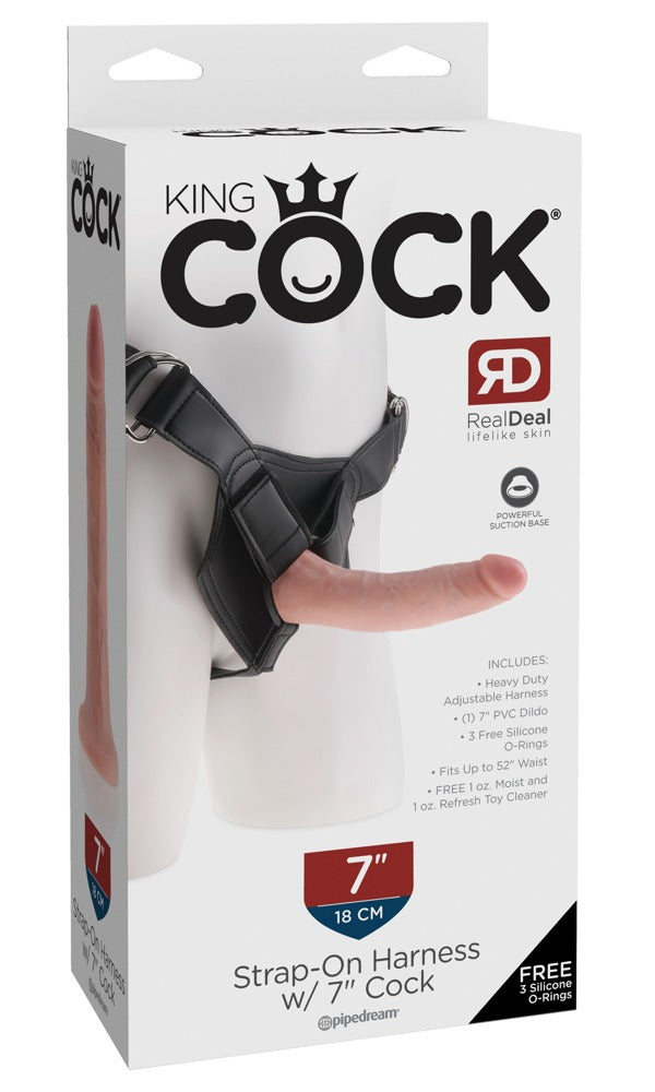 Gode ceinture « King Cock » 20cm