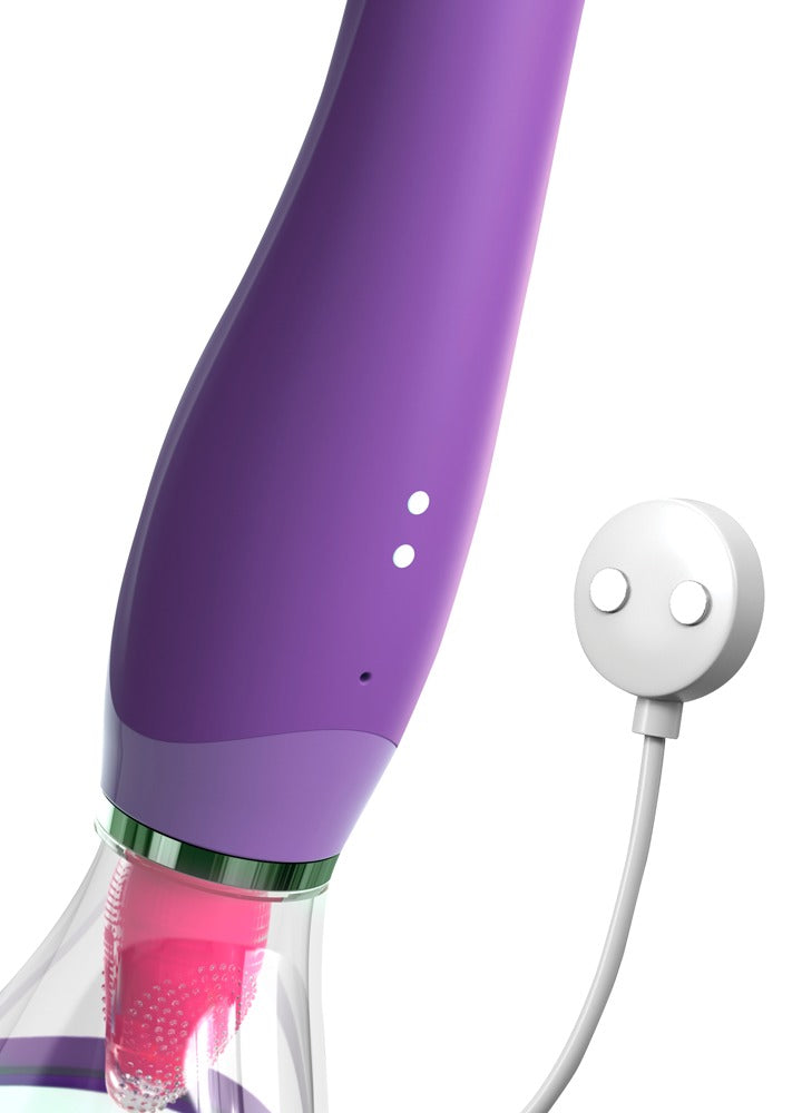 Vibromasseur ventouse et simulateur de langue Fantasy For her
