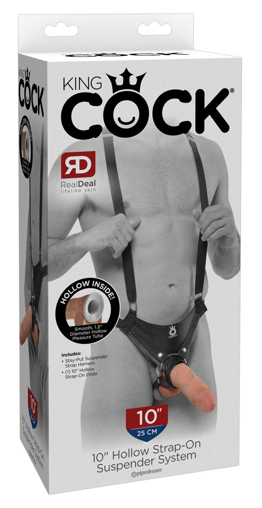 Harnais creux avec jarretelles 25cm King COCK