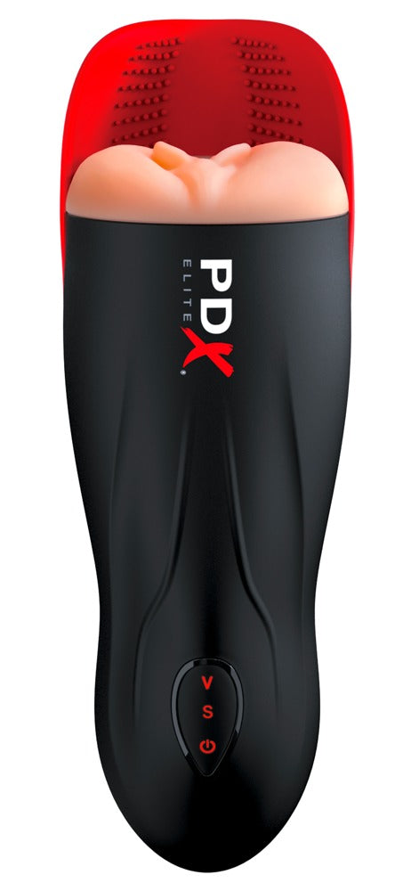 Masturbateur PDX Elite Fuck-O-Matic avec stimulateur de testicules