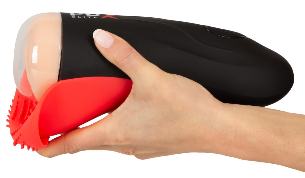 Masturbateur PDX Elite Fuck-O-Matic avec stimulateur de testicules