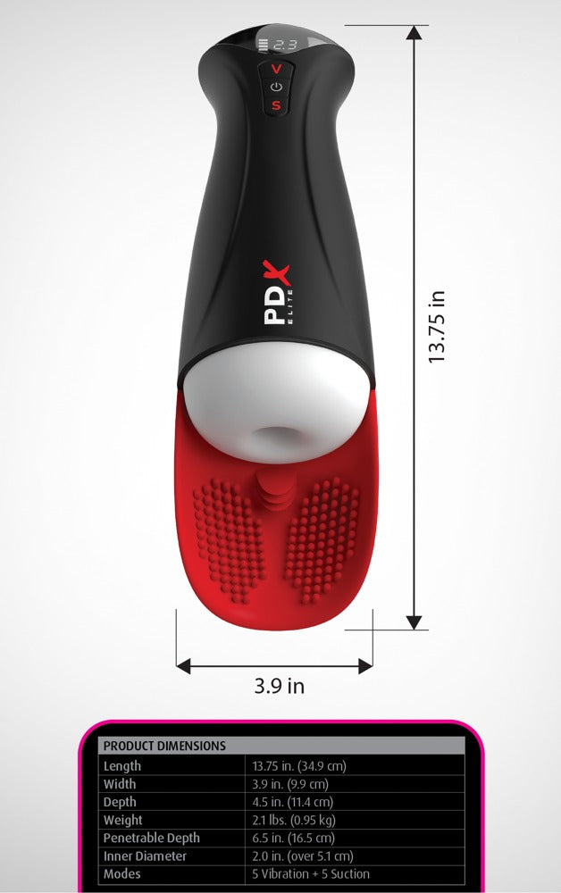 Masturbateur avec stimulateur testiculaire Fap-O-Matic Pro XL PDX Elite