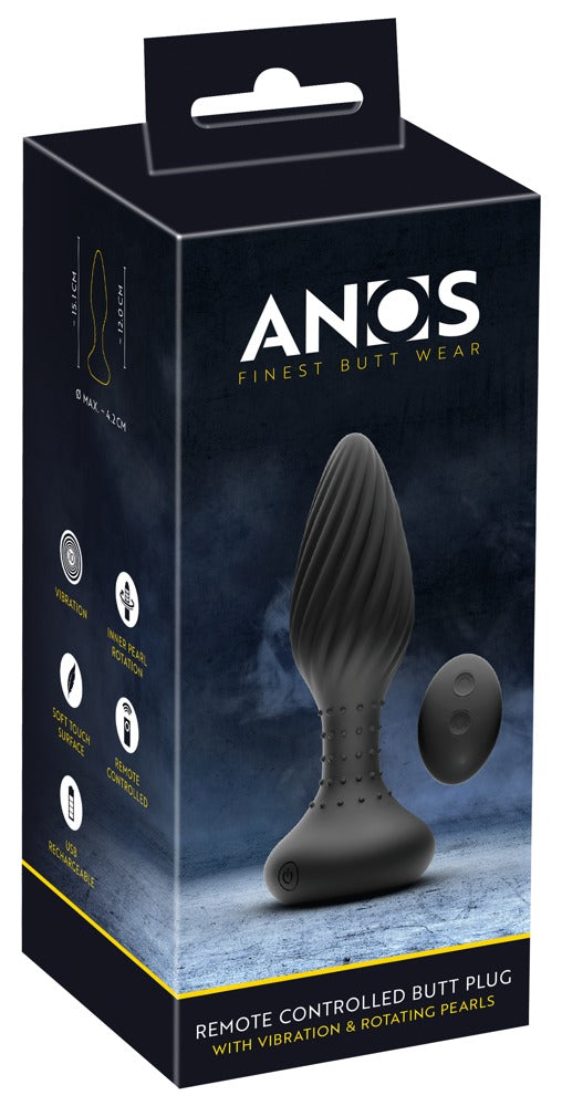 RC Anal Plug Spiralé – Plug vibrant ANOS