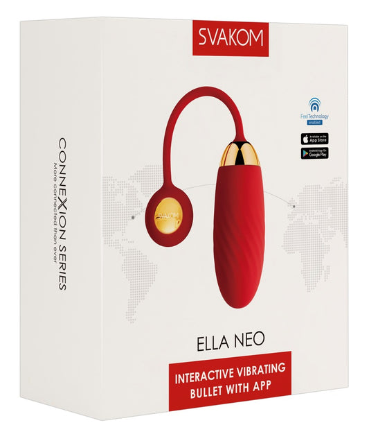 Œuf vibrant Ella Néo SVAKOM rouge