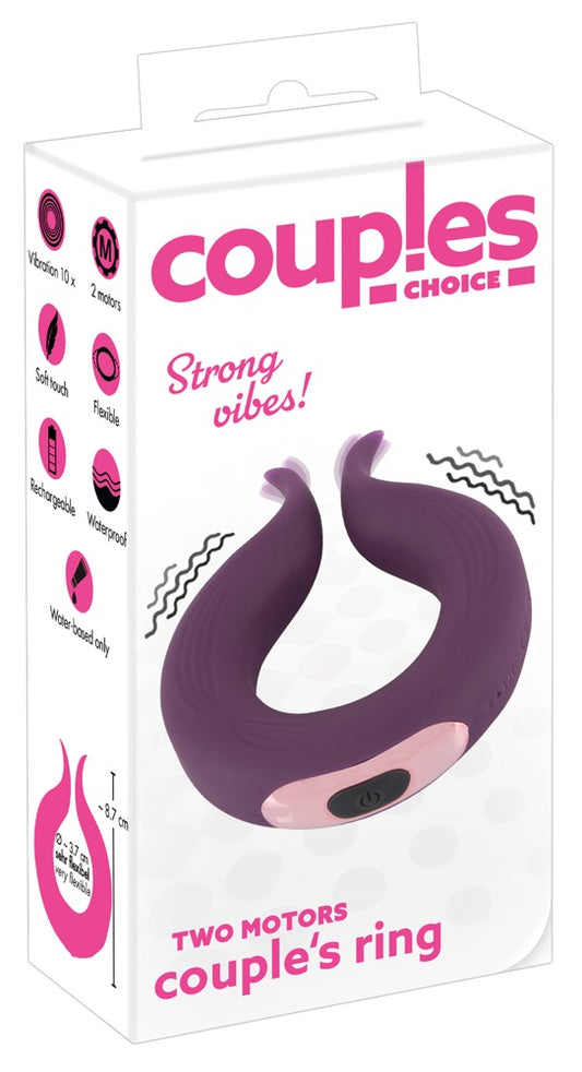 Two Motors Ring – Anneau vibrant Couples Choice