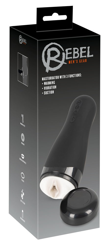 Masturbateur Rebel – Chaleur, vibration & aspiration