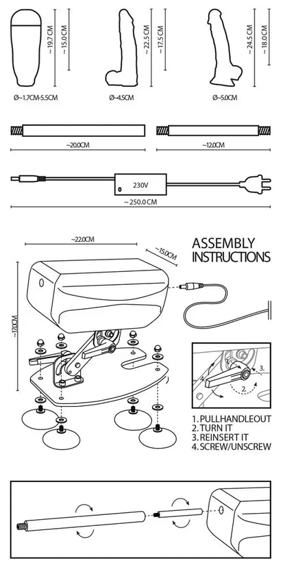 Mini machine à sexe électrique