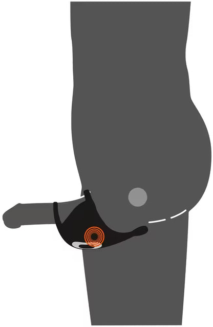 Vibromasseur testiculaire avec double anneau & télécommande