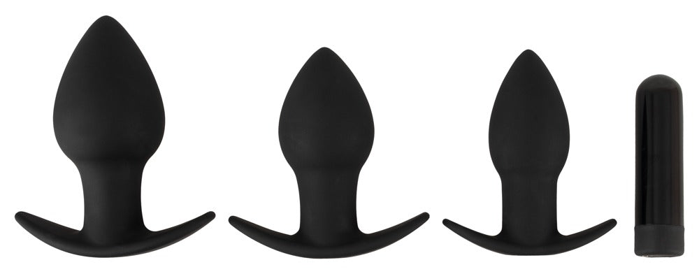 Set de plugs anaux vibrants Black Velvets