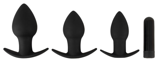 Set de plugs anaux vibrants Black Velvets