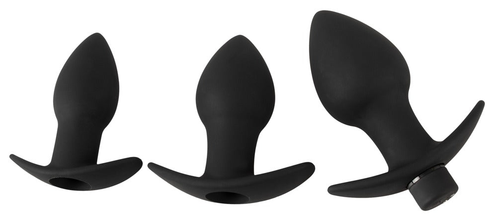 Set de plugs anaux vibrants Black Velvets