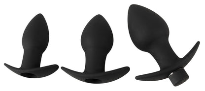 Set de plugs anaux vibrants Black Velvets