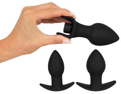 Set de plugs anaux vibrants Black Velvets
