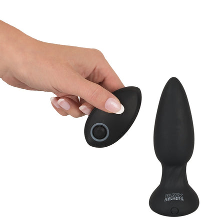 Plug anal rotatif vibrant RC Black Velvets