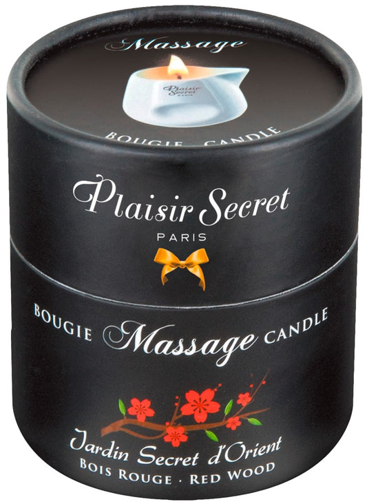 Bougie de massage Bois rouge 80 ml