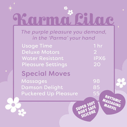 Vibromasseur Karma Lilac licorne