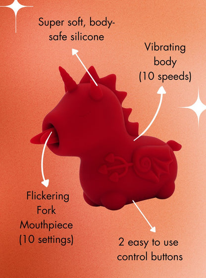 Vibromasseur Blaze Diablo licorne