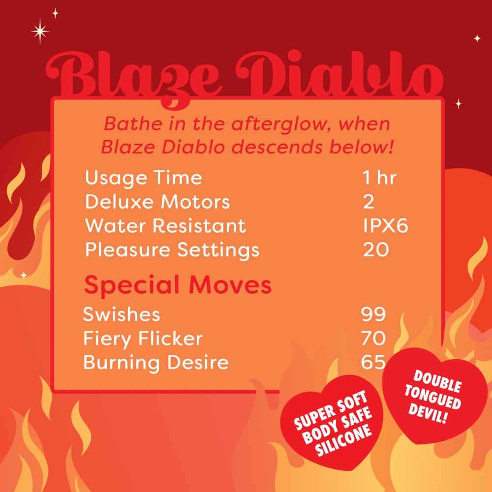 Vibromasseur Blaze Diablo licorne