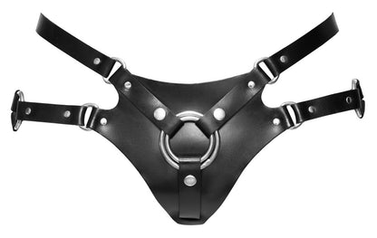 Ceinture Strap-on en cuir de ZADO