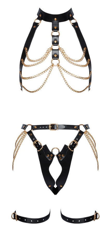 Ensemble de harnais en cuir ZADO