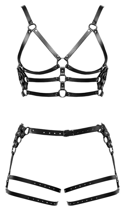 Ensemble de harnais en cuir ZADO M/L
