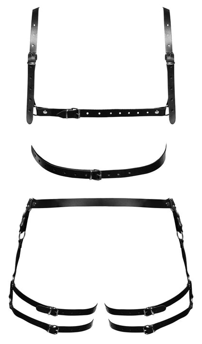Ensemble de harnais en cuir ZADO M/L