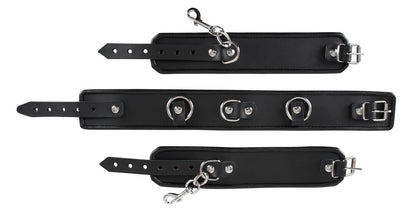 Collier et menottes en cuir de ZADO