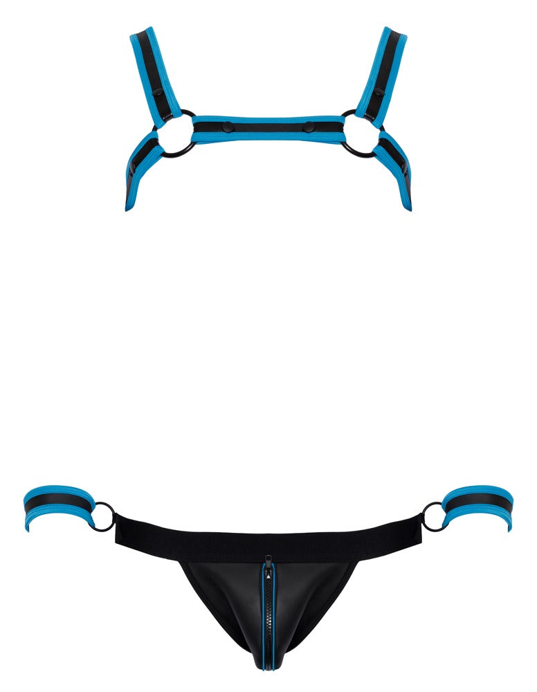 Ensemble bondage pour homme noir/bleu Svenjoyment Bondage