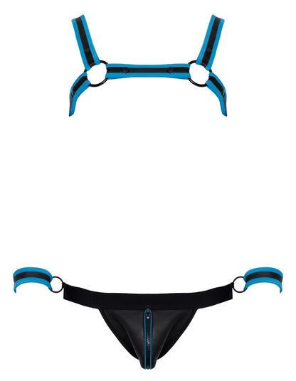 Ensemble bondage pour homme noir/bleu Svenjoyment Bondage